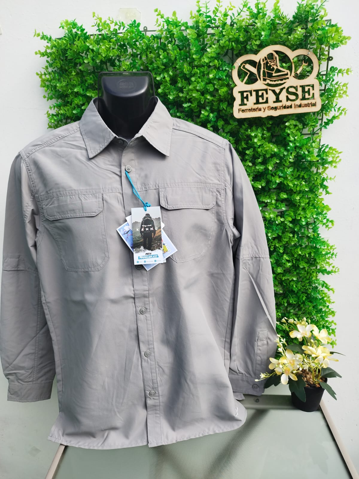 CAMISA OUTDOOR HOMBRE GRIS CLARO $25.990